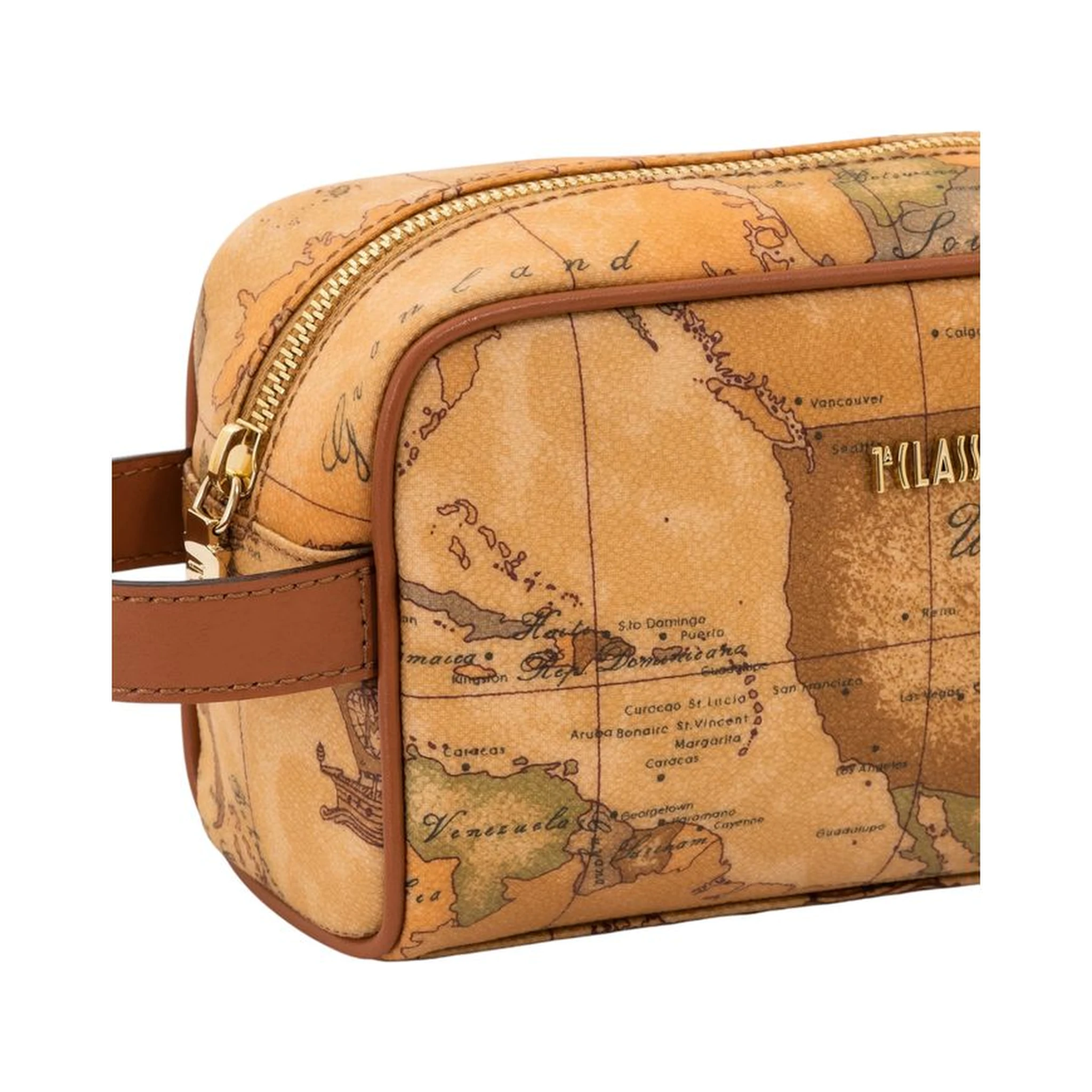 Beige Cotton Clutch Bag