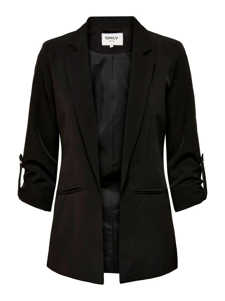 Black Polyester Blazer