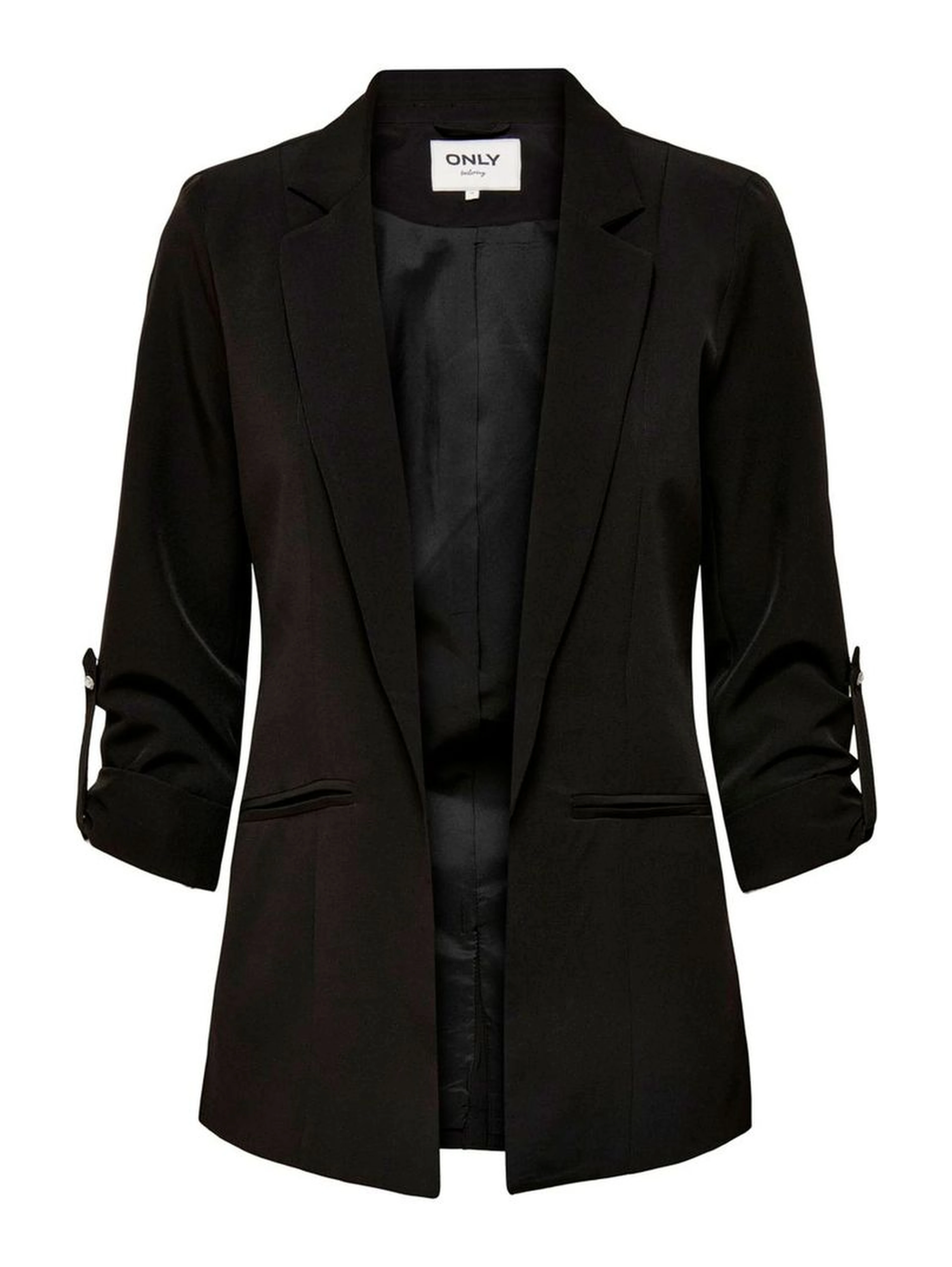 Black Polyester Blazer