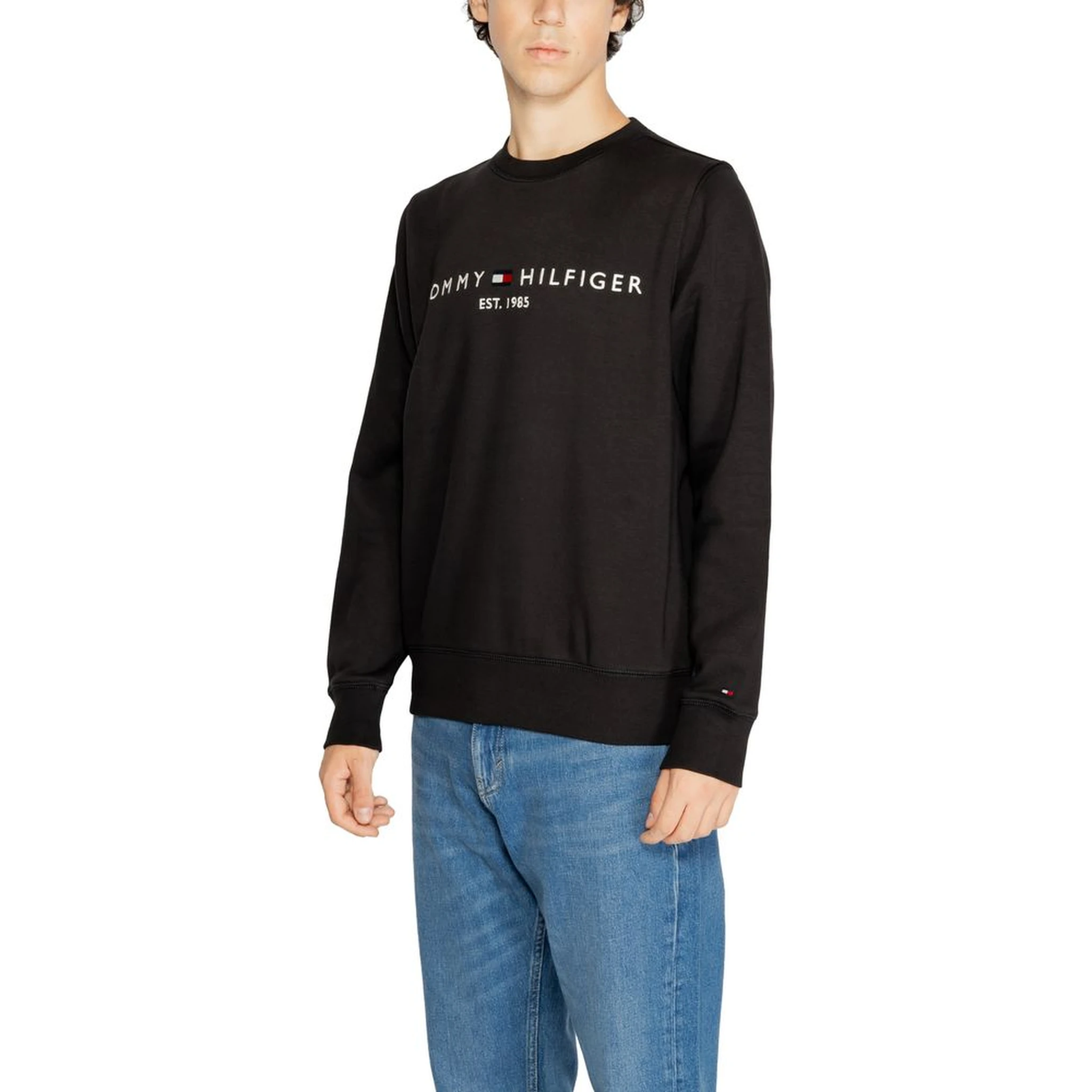 Black Cotton Sweatshirt