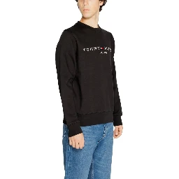 Black Cotton Sweatshirt