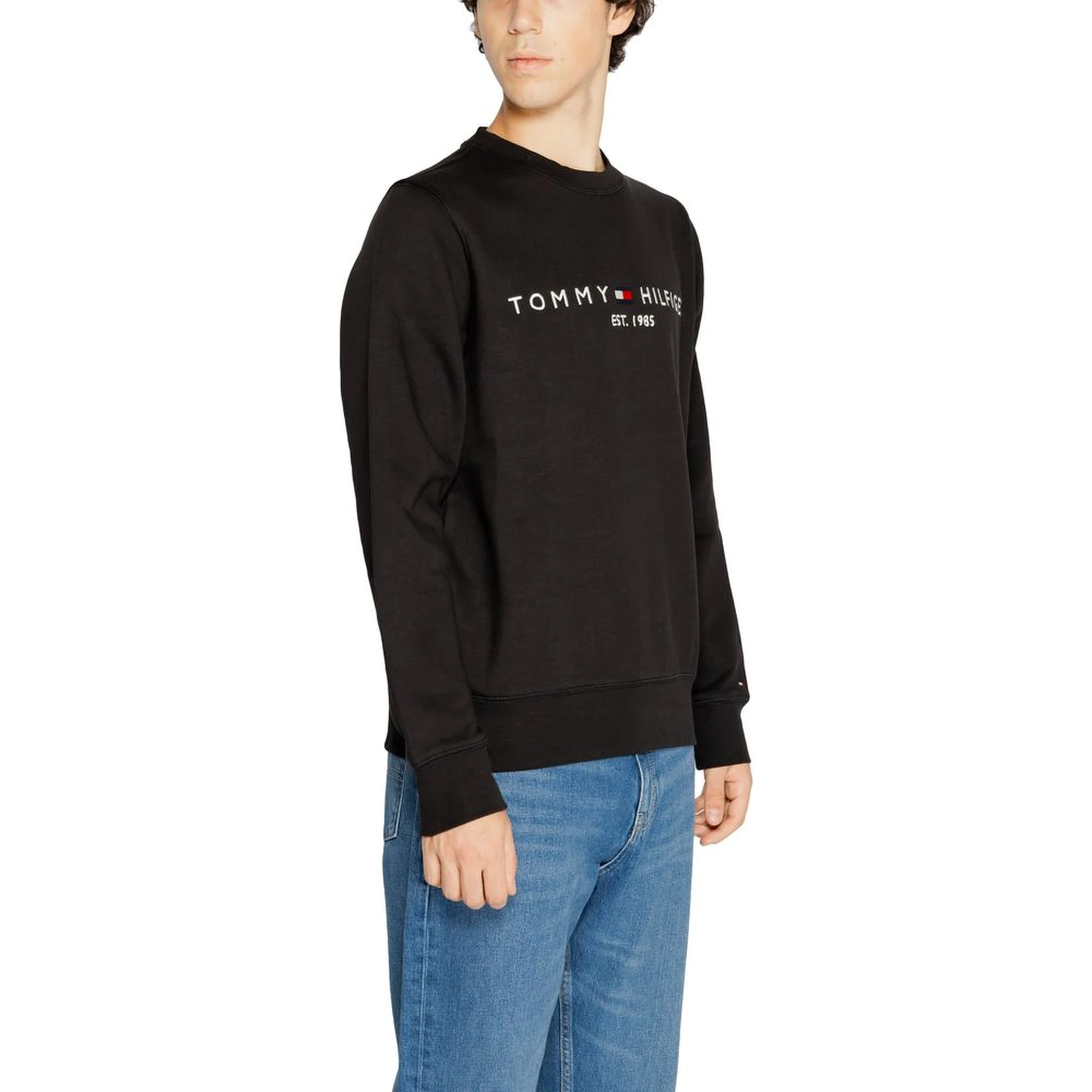 Black Cotton Sweatshirt