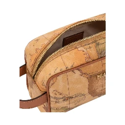 Beige Cotton Clutch Bag