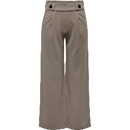 Brown Polyester Casual Pants