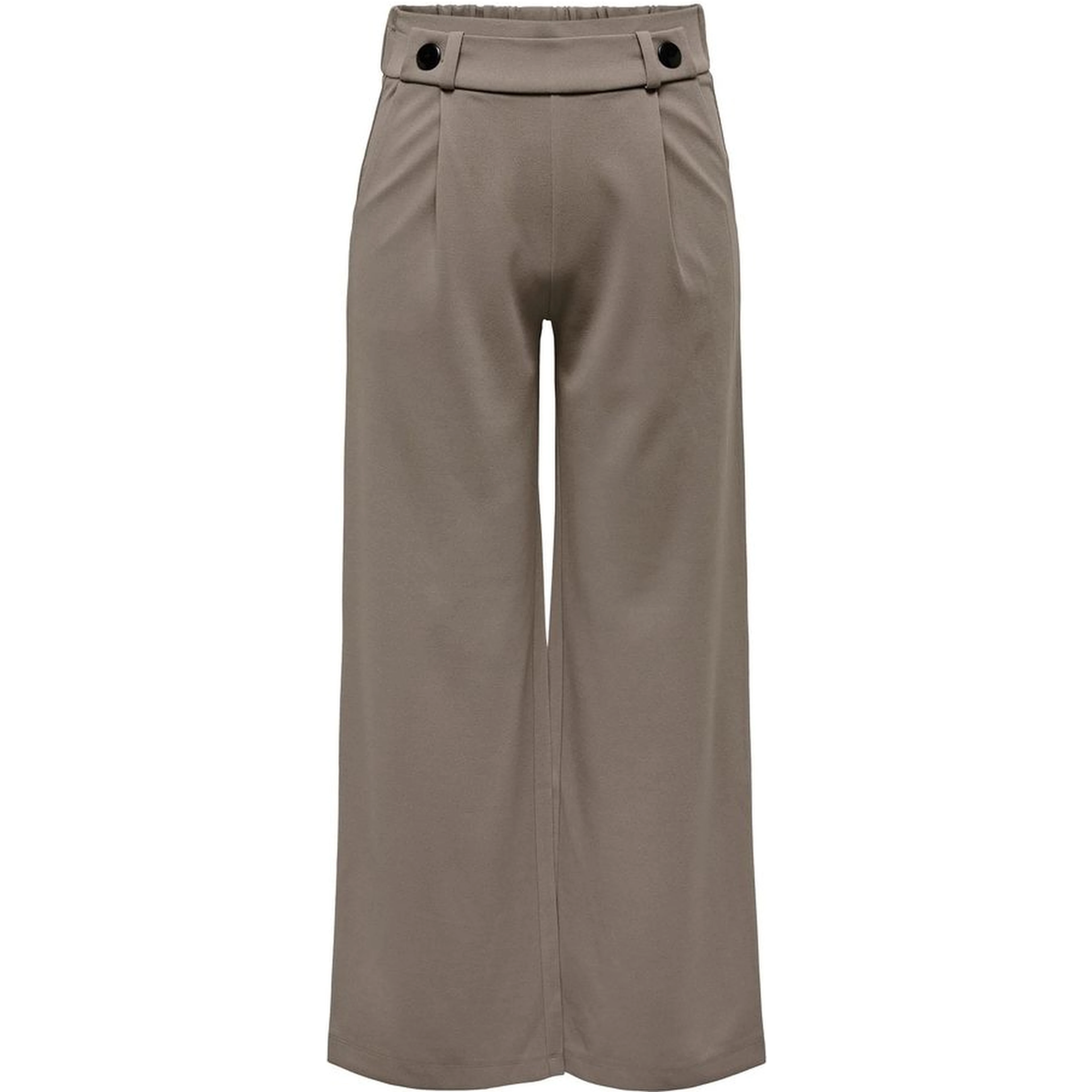Brown Polyester Casual Pants