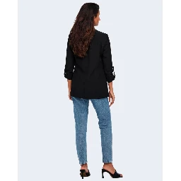 Black Polyester Blazer