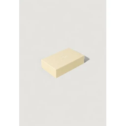 Beige Leather Keychain