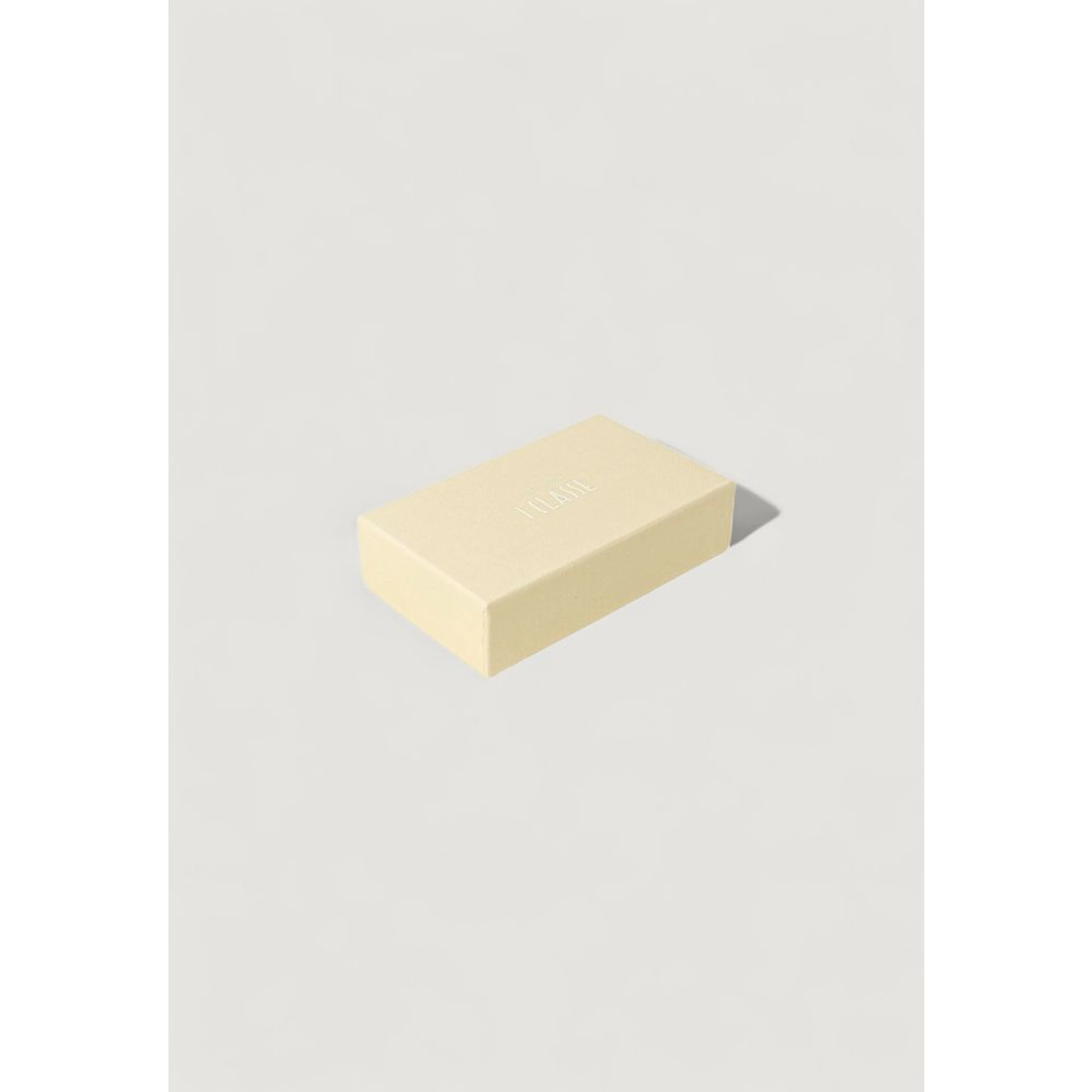 Beige Leather Keychain