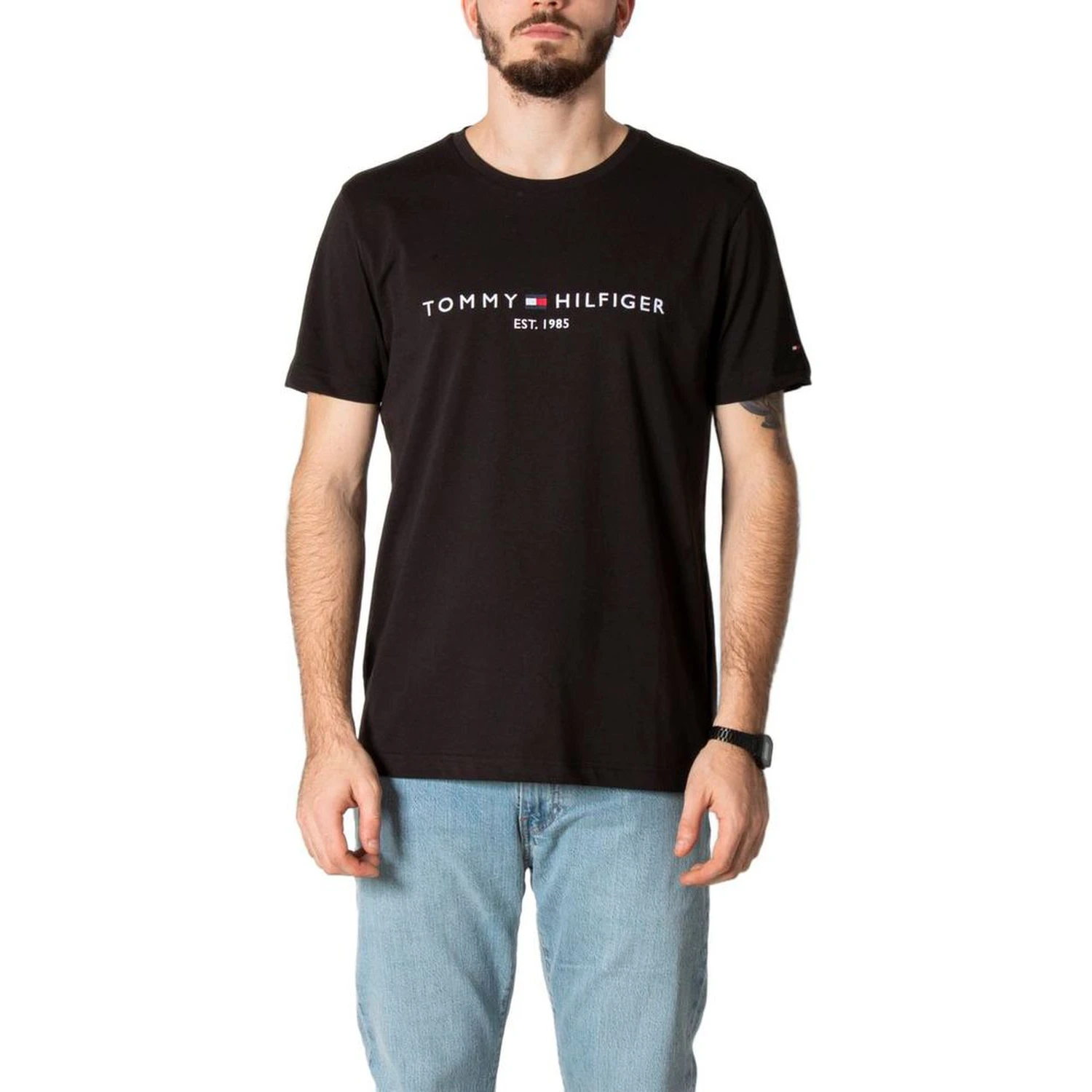 Black Cotton T-Shirt