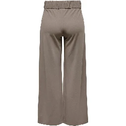 Brown Polyester Casual Pants