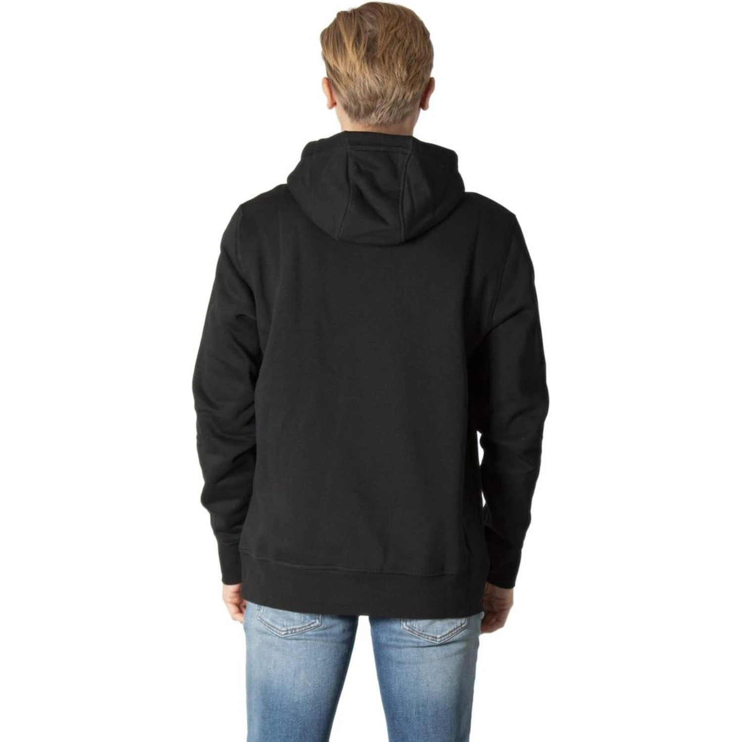 Black Cotton Hoodie