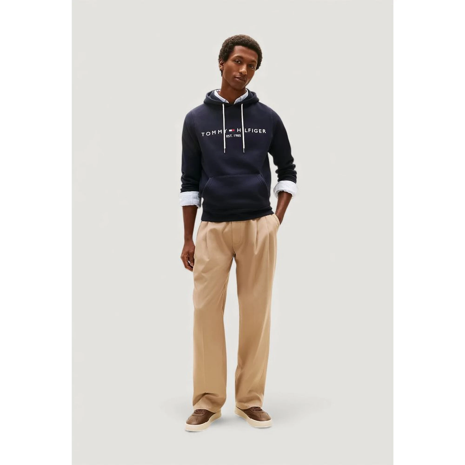 Blue Cotton Hoodie