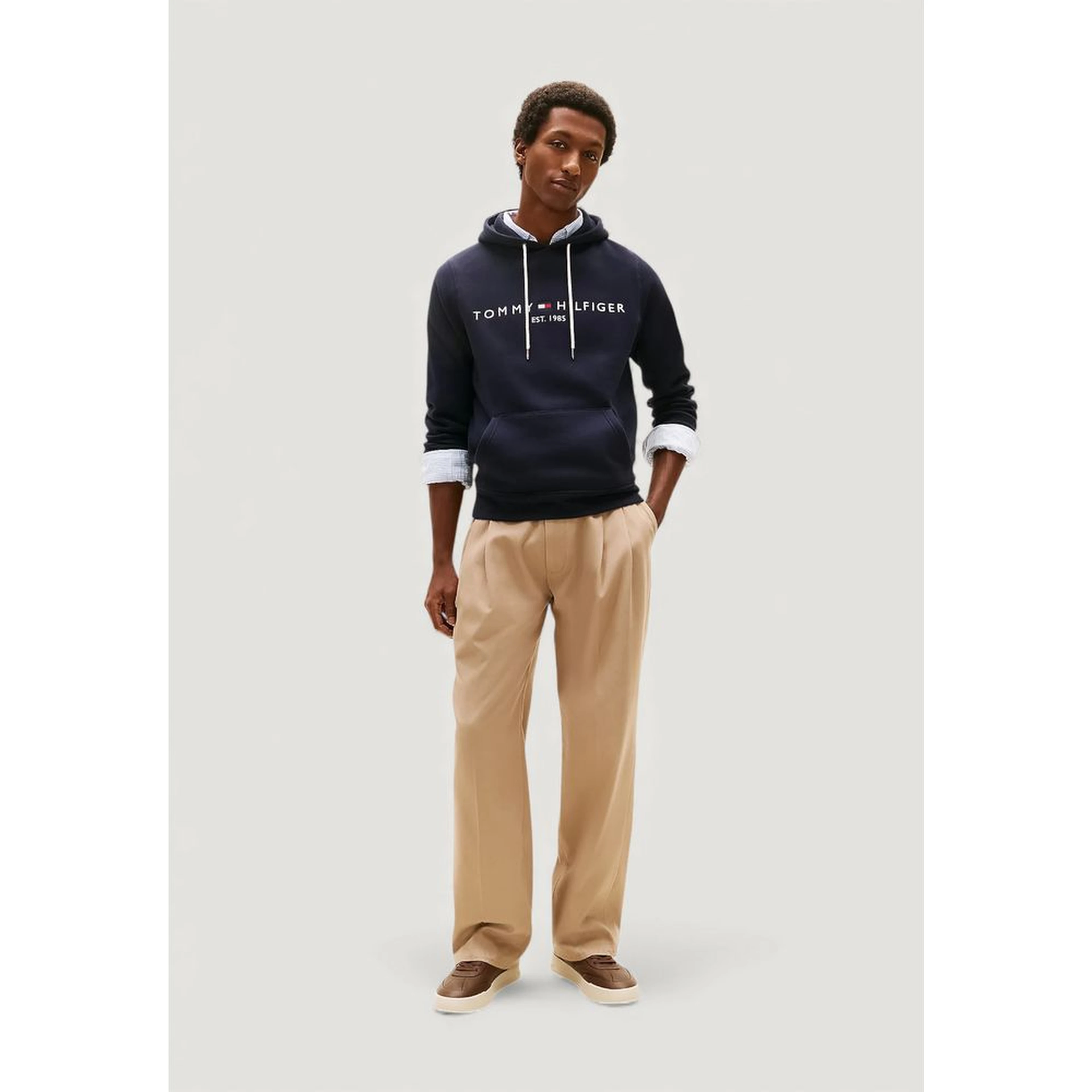 Blue Cotton Hoodie