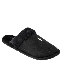 Black Polyester Slippers