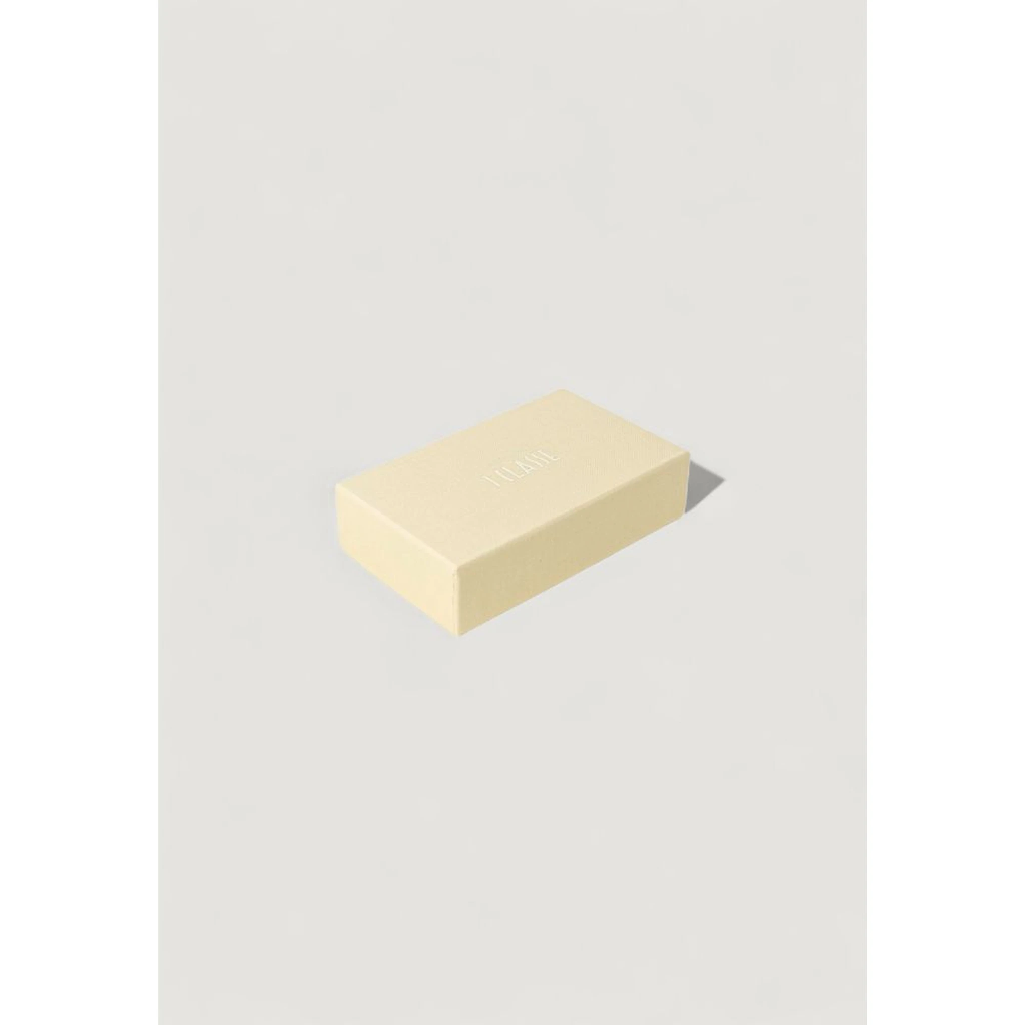Beige Leather Keychain