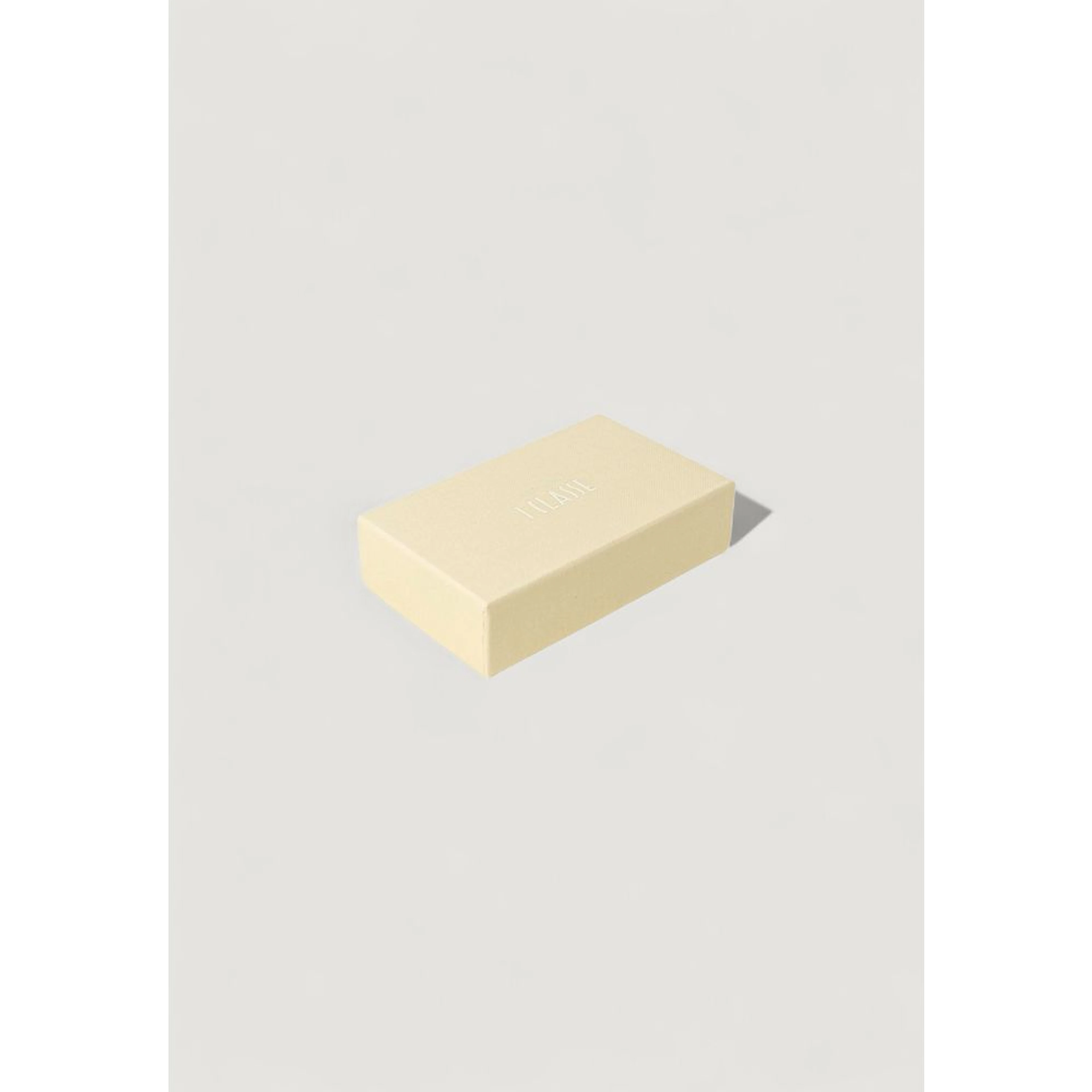 Beige Leather Keychain
