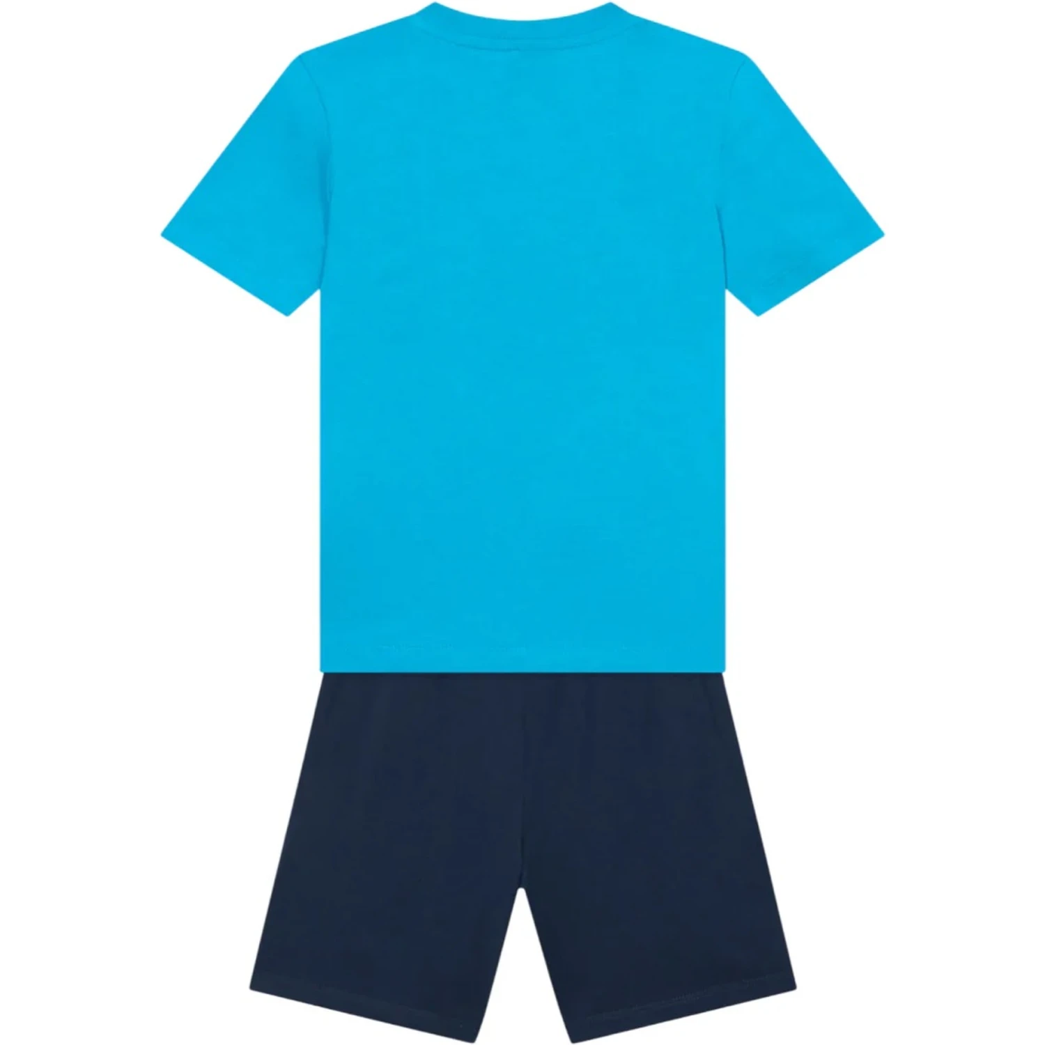 kid box nse play reg short set tnf white/tnf black
