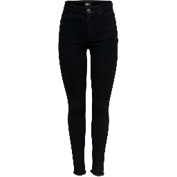 Black Cotton Skinny Jeans