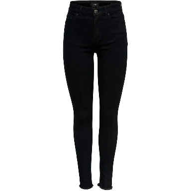 Black Cotton Skinny Jeans