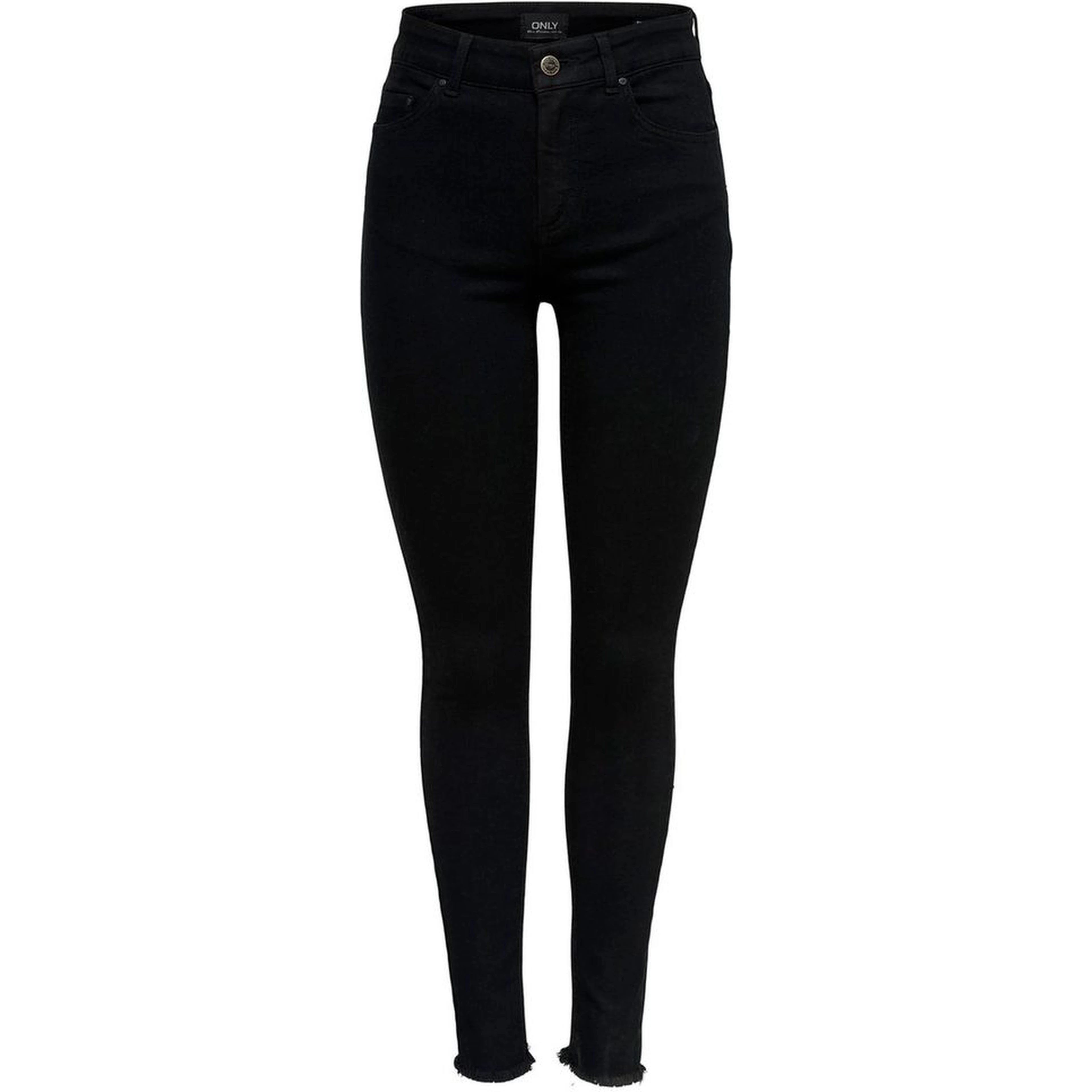 Black Cotton Skinny Jeans