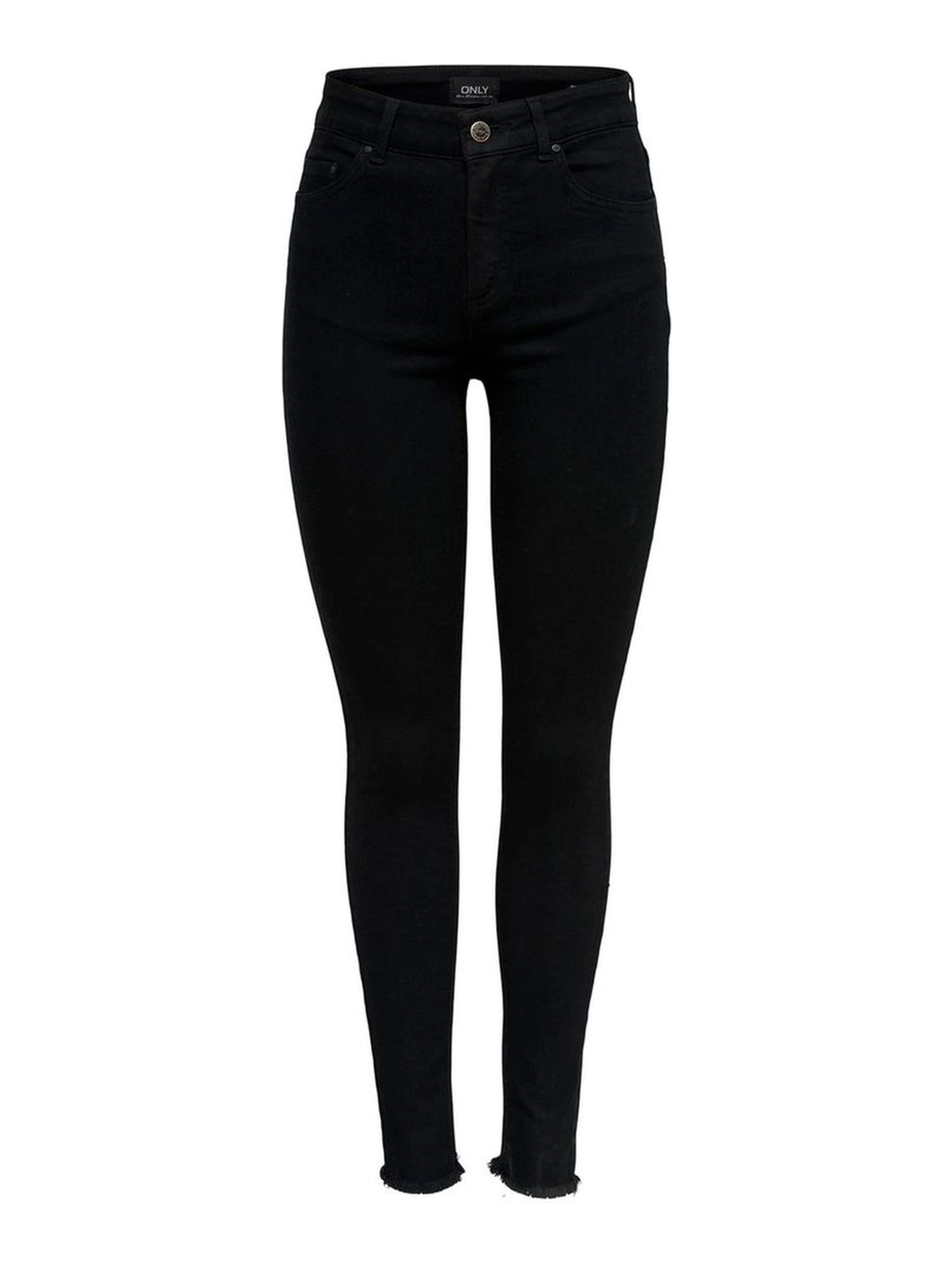 Black Cotton Skinny Jeans