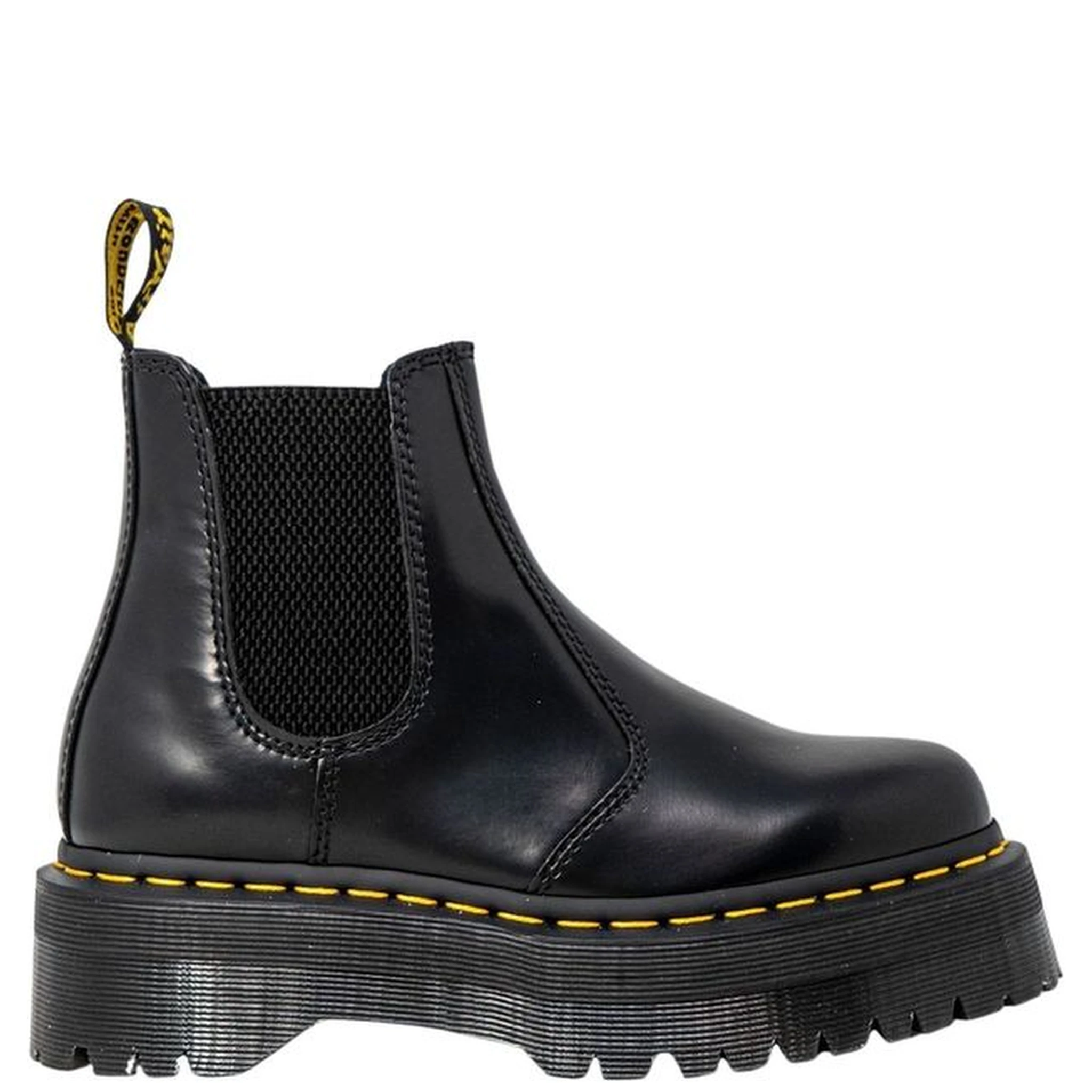 حذاء كاحل من الجلد الأسود