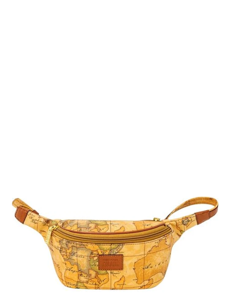 Beige Leather Belt Bag