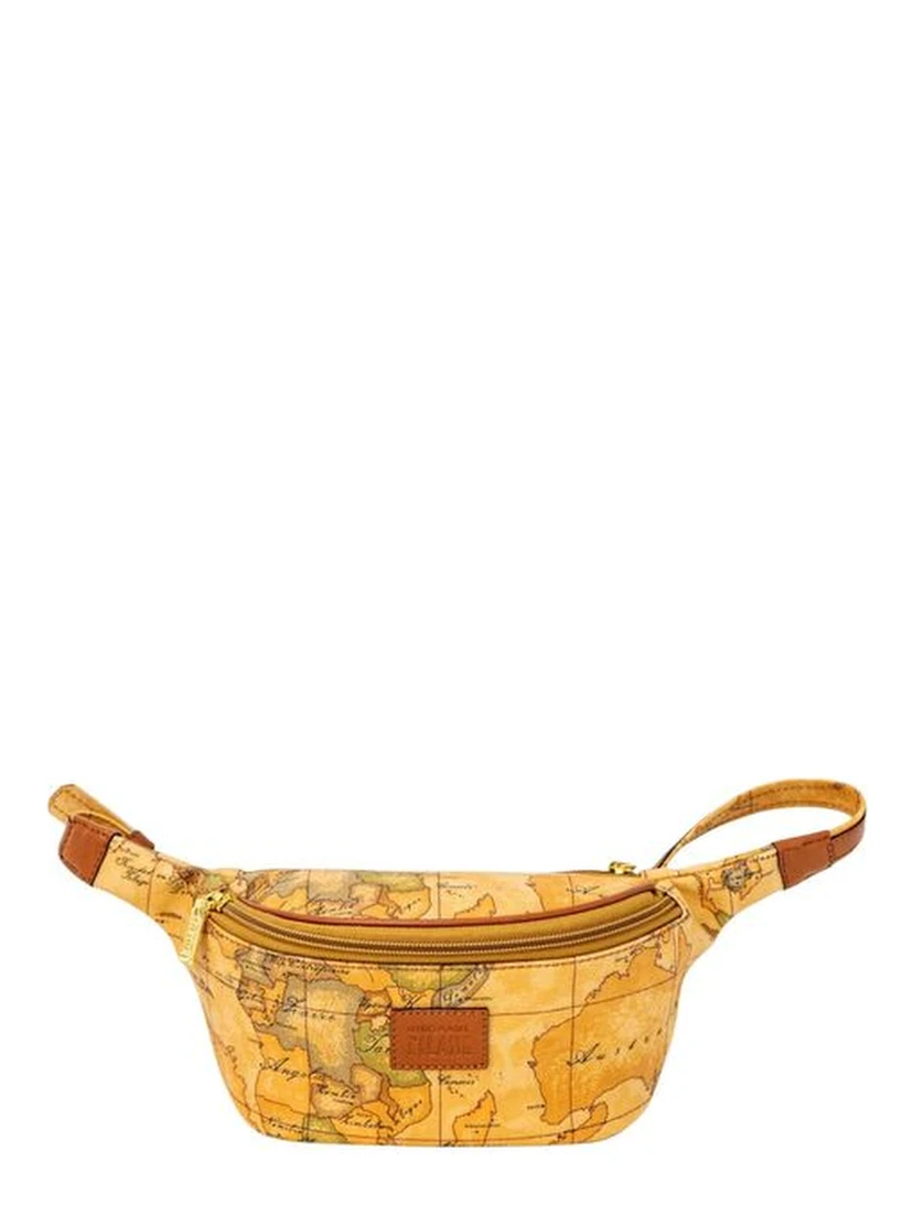 Beige Leather Belt Bag