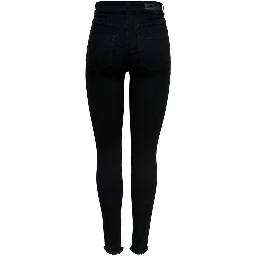 Black Cotton Skinny Jeans