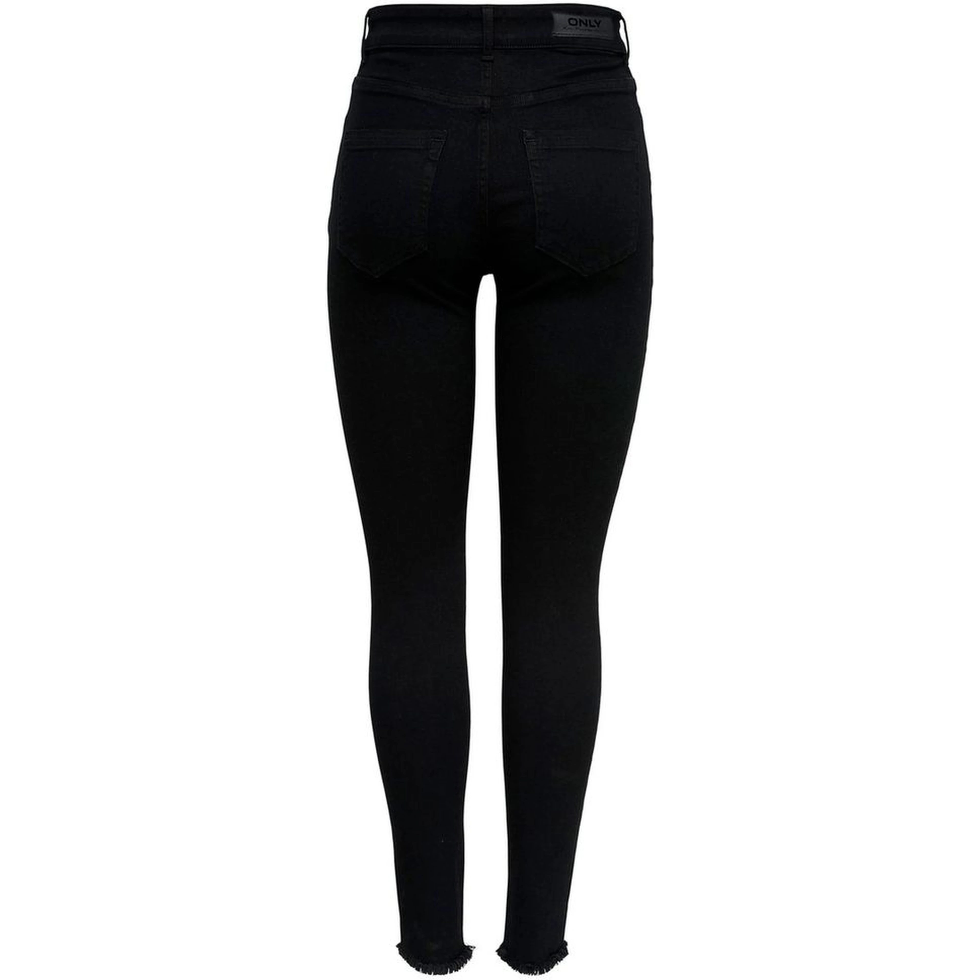 Black Cotton Skinny Jeans