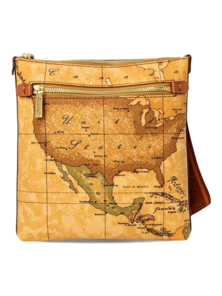 Beige Leather Shoulder Bag