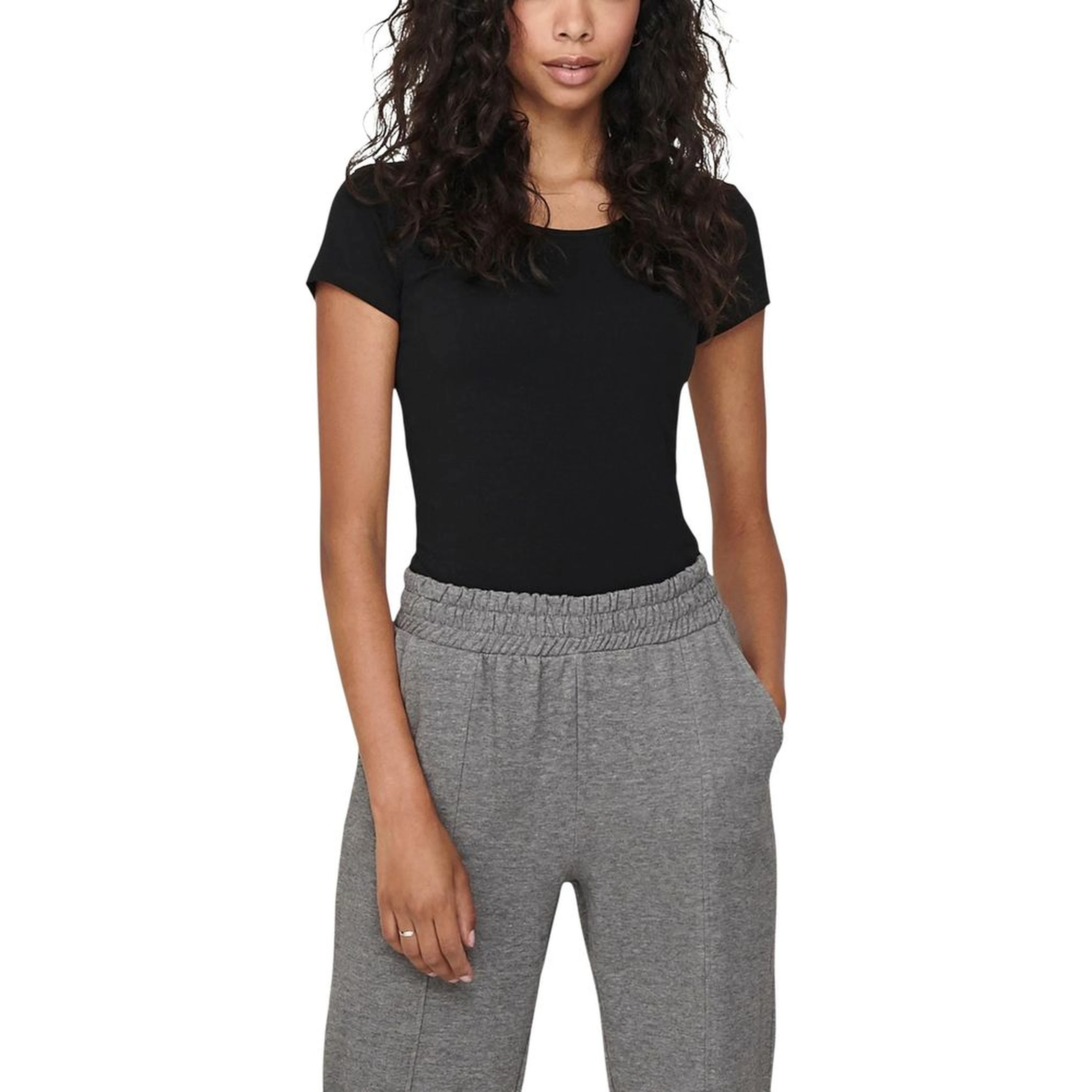 Black Cotton T-Shirt