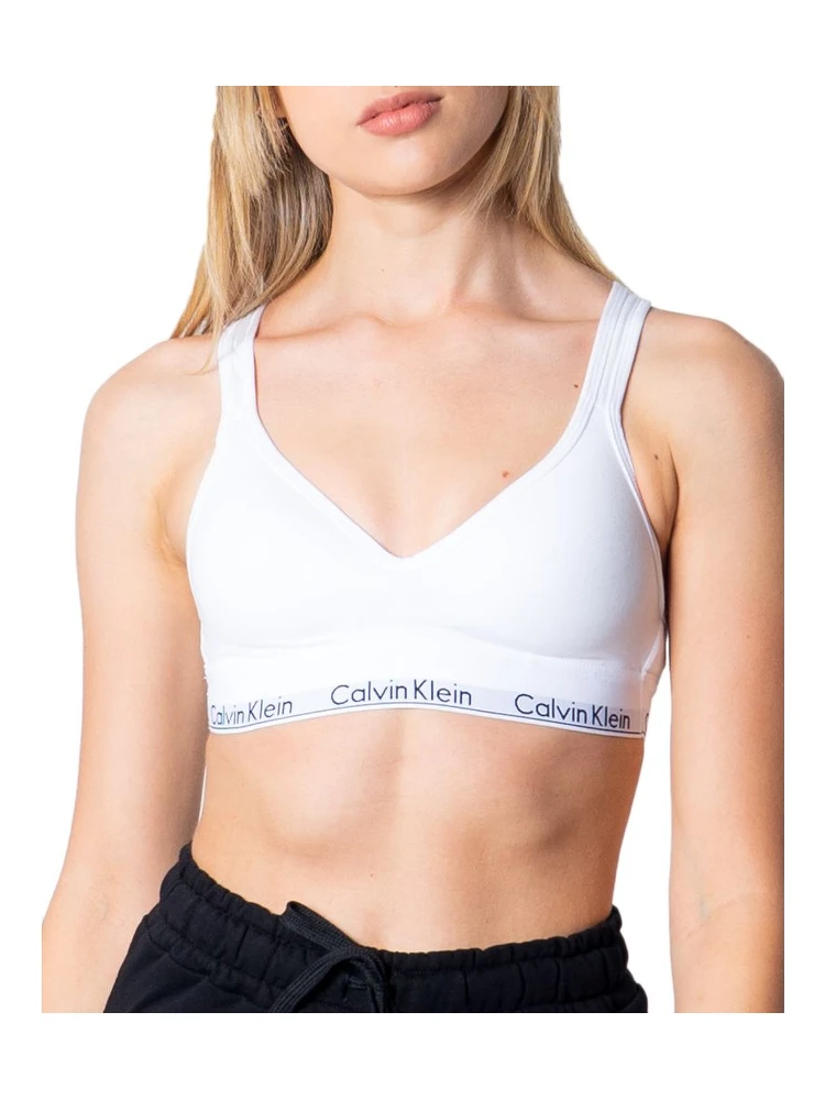 White Polyester Bra