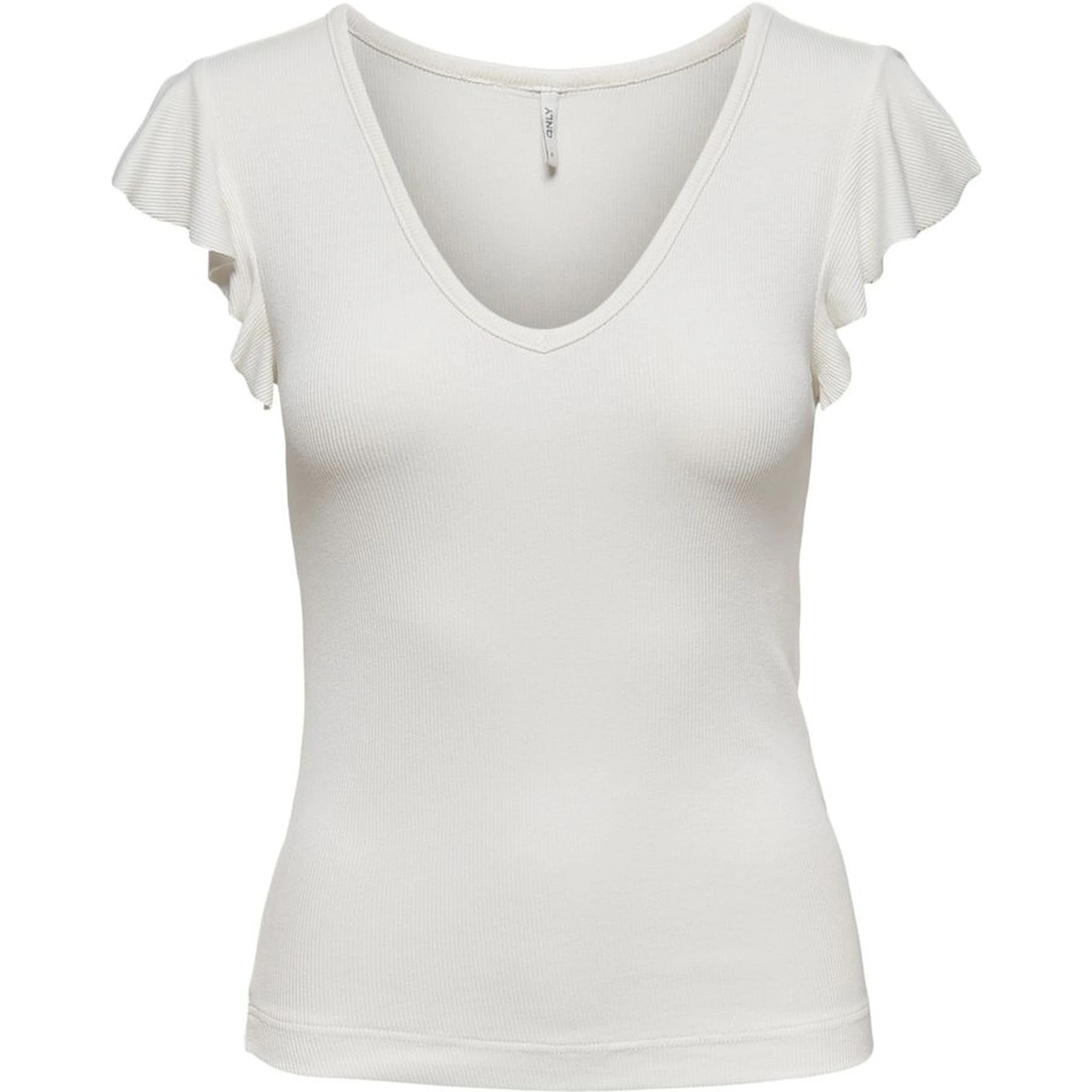 Cream Viscose T-Shirt