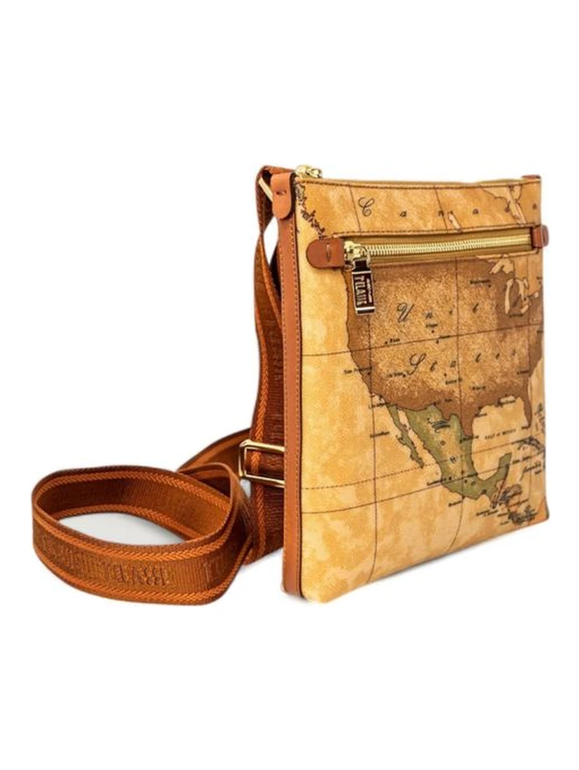 Beige Leather Shoulder Bag