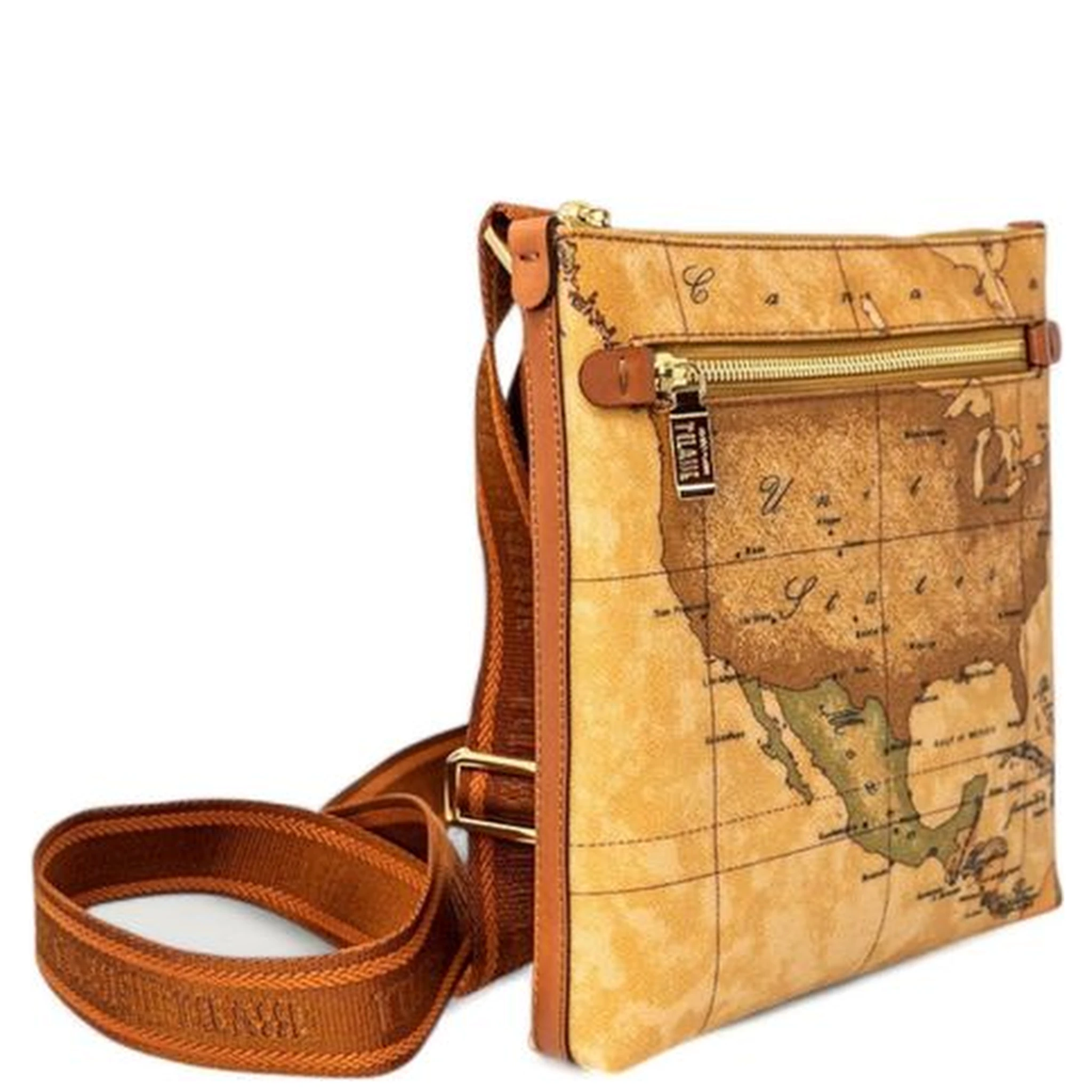 Beige Leather Shoulder Bag