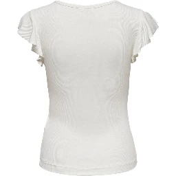 Cream Viscose T-Shirt