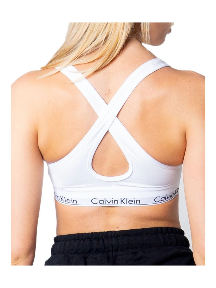 White Polyester Bra
