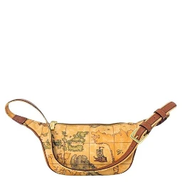 Beige Leather Belt Bag