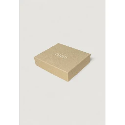 Beige Leather Keychain
