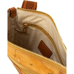 Beige Leather Shoulder Bag