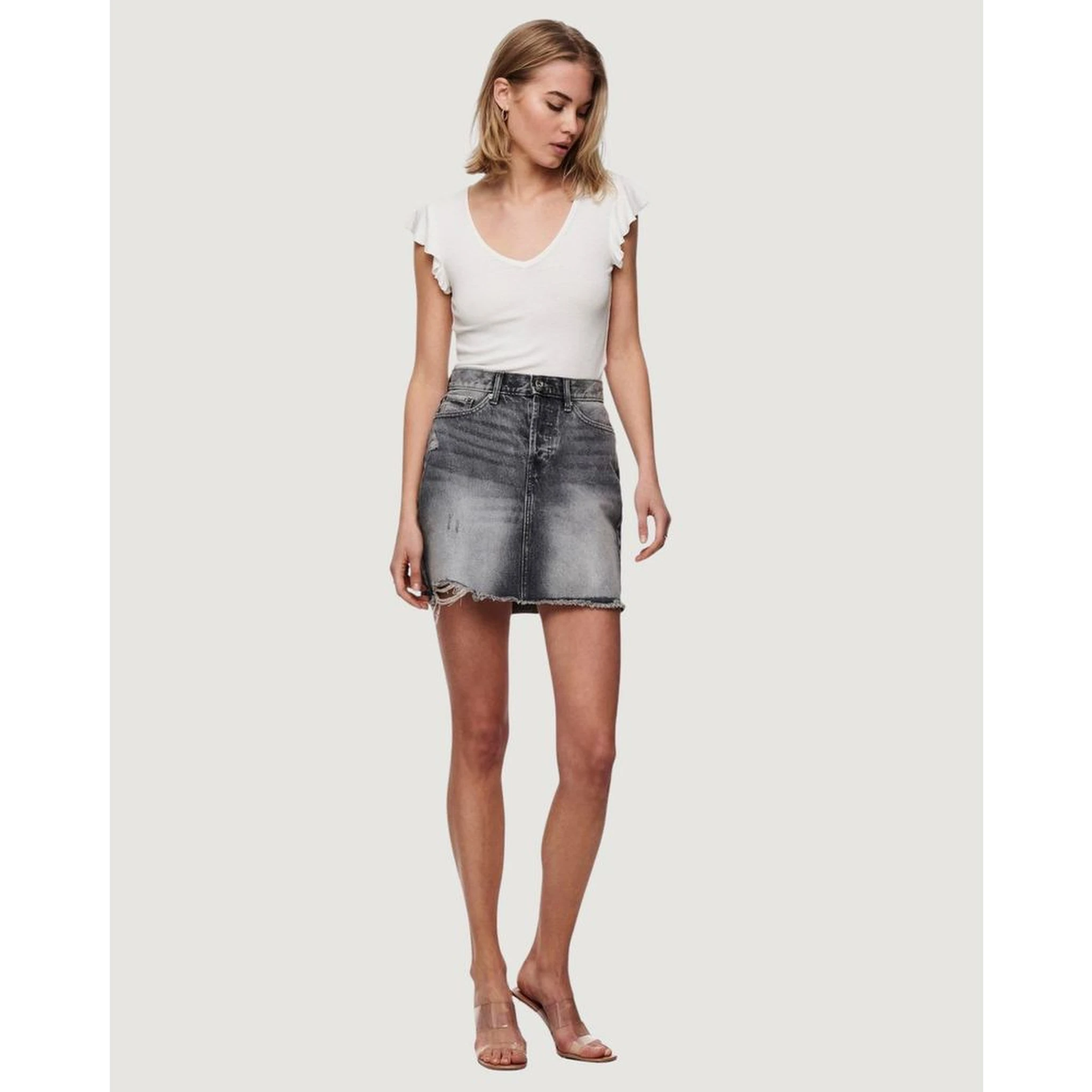 Cream Viscose T-Shirt