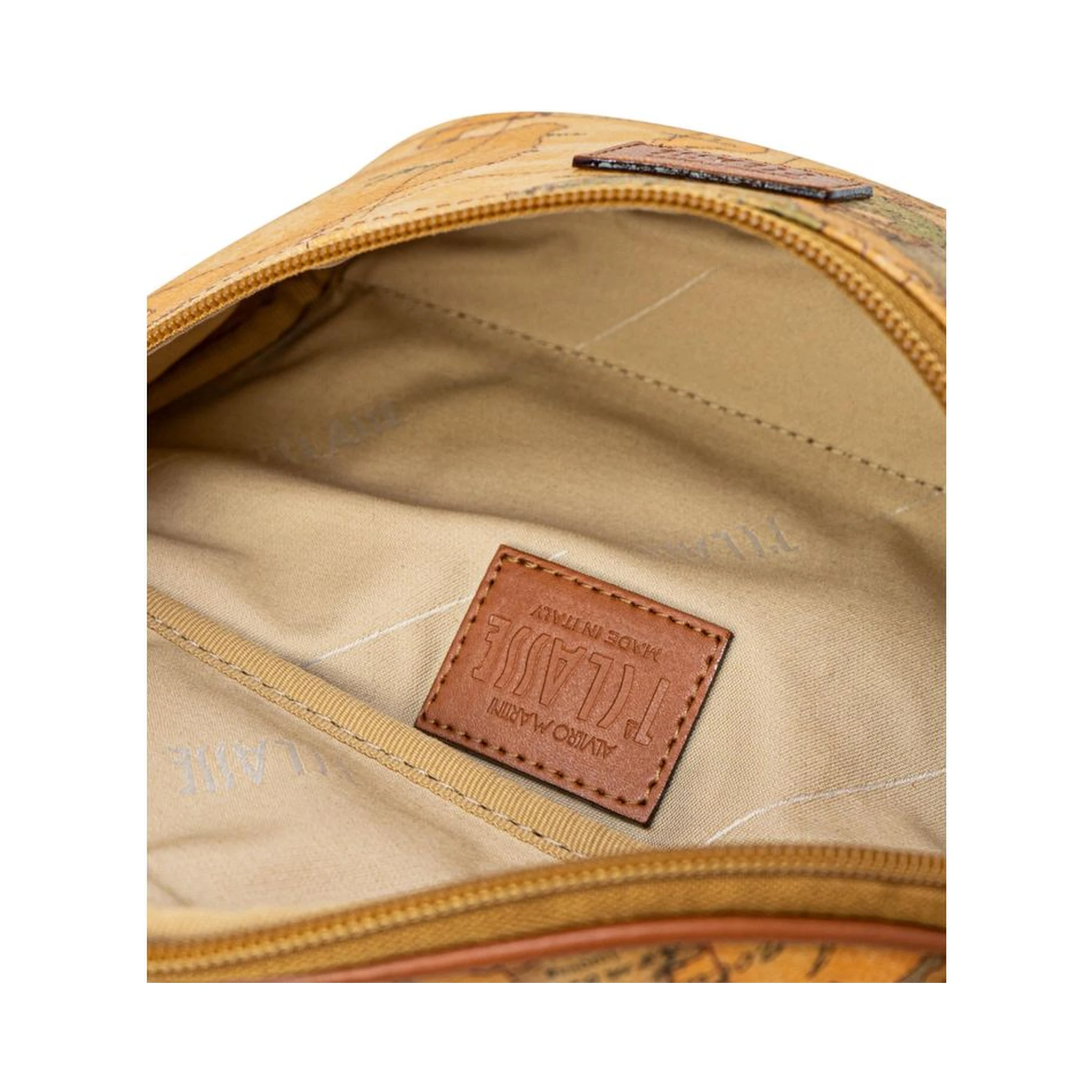 Beige Leather Belt Bag