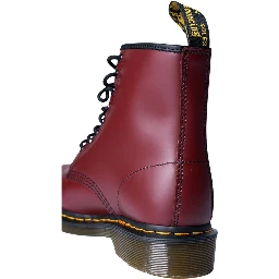 Bordeaux Leather Lace-Up Boots