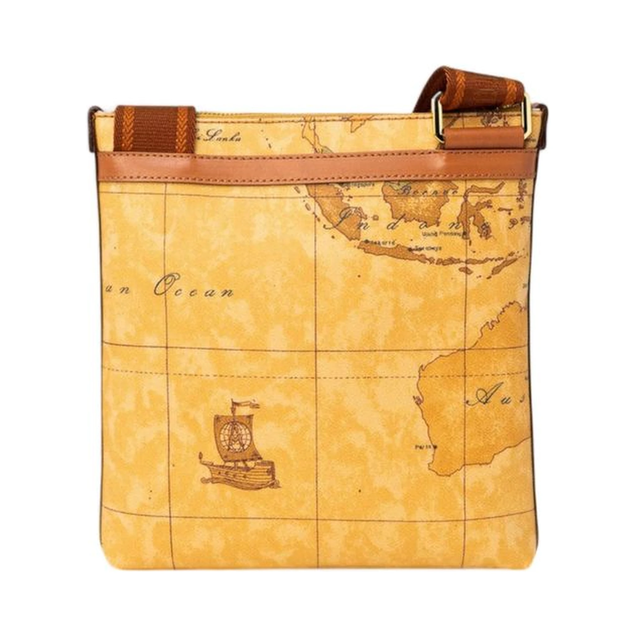 Beige Leather Shoulder Bag