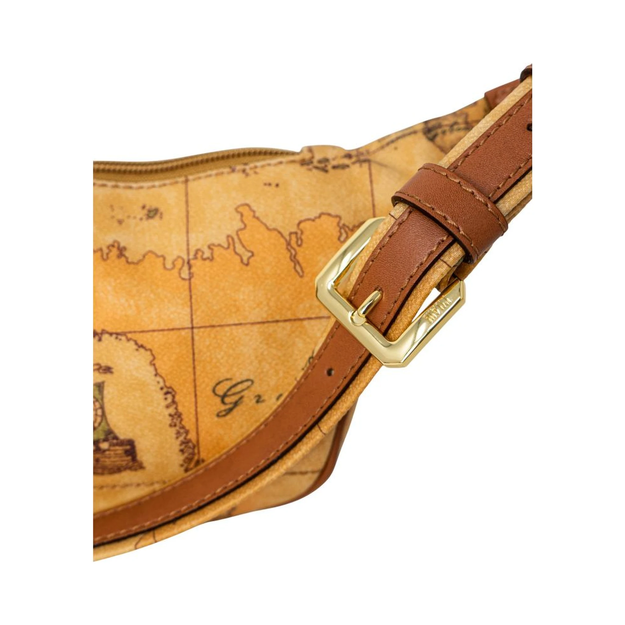 Beige Leather Belt Bag