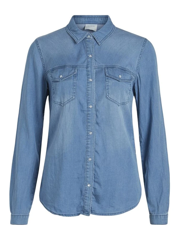 Light Blue Cotton Blouse