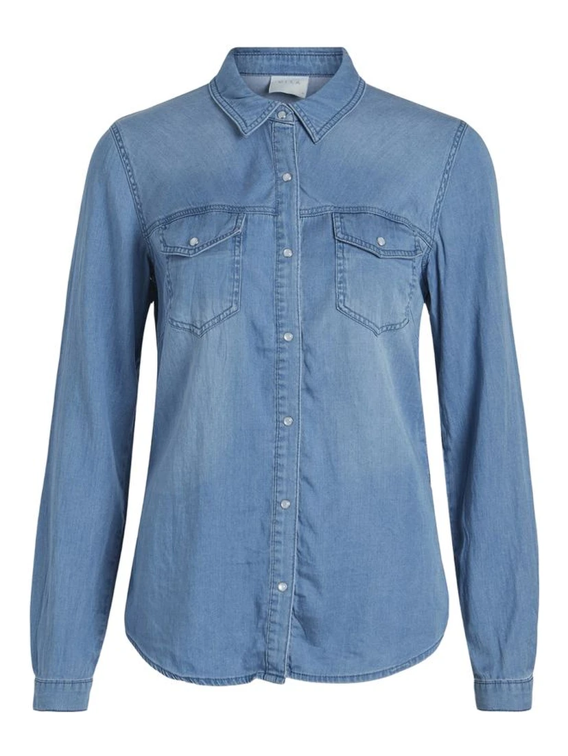 Light Blue Cotton Blouse