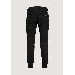 Black Cotton Skinny Pants