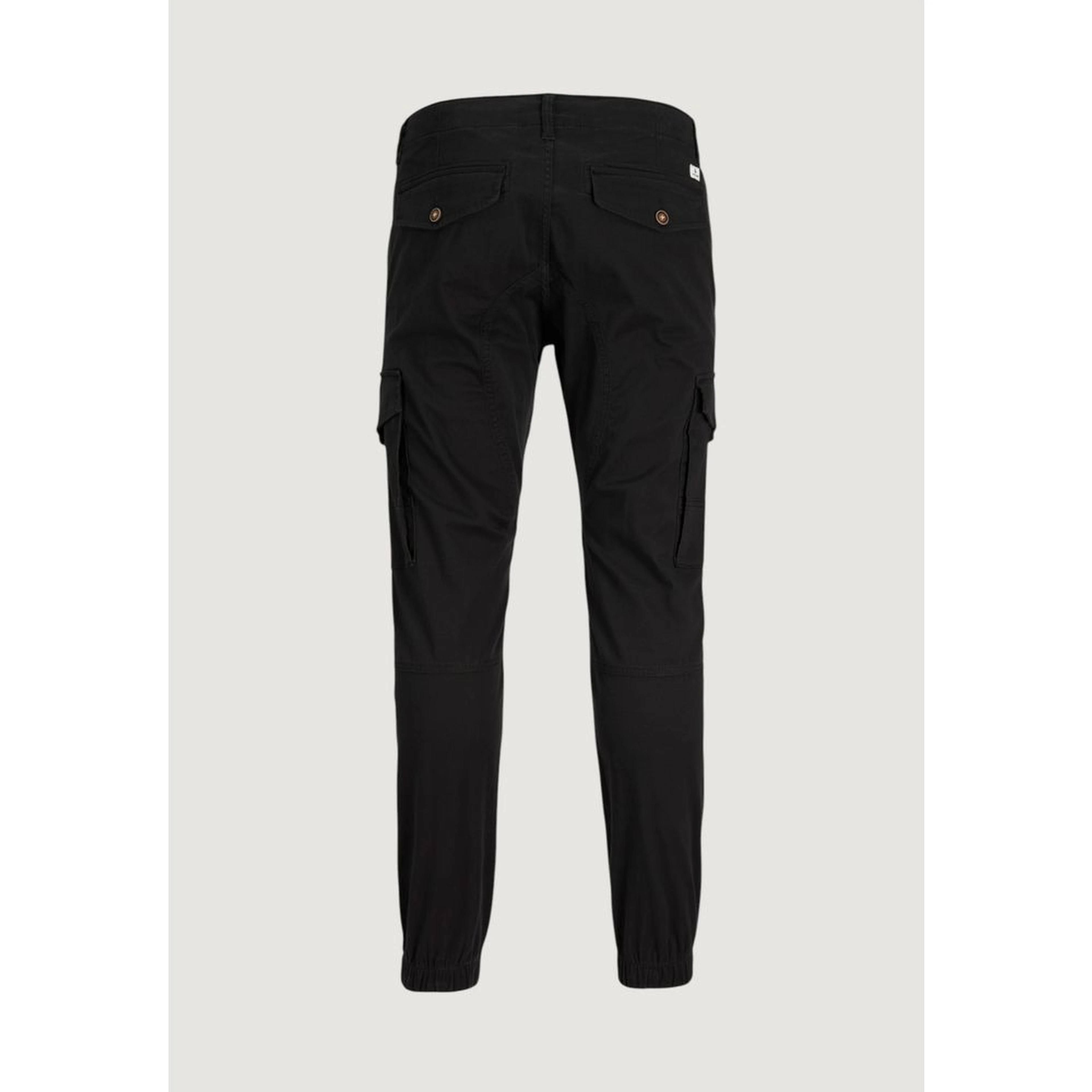 Black Cotton Skinny Pants